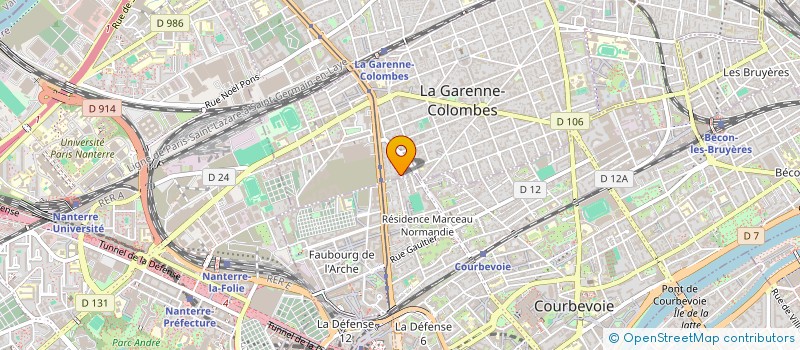localisation de l'entreprise LA CAPITAINERIE à LA GARENNE-COLOMBES
