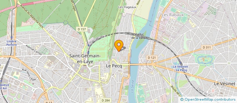 localisation de l'entreprise LA CAPITAINERIE ALPICOISE  LE PECQ