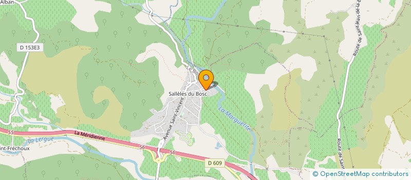 localisation de l'entreprise LA CAPITELLE à LE BOSC