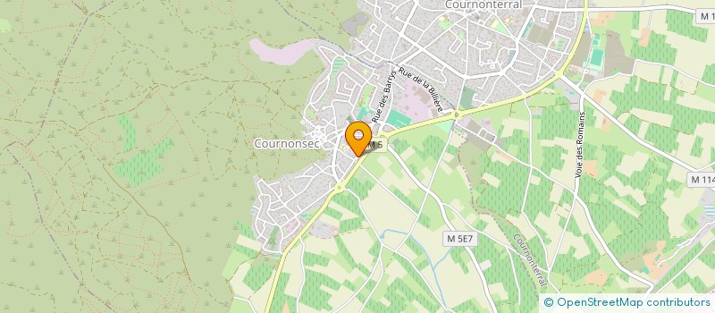 localisation de l'entreprise LA CAPITELLE  COURNONTERRAL