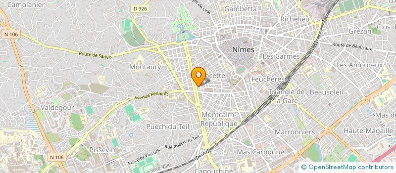 localisation de l'entreprise LA CAPITELLE  NIMES