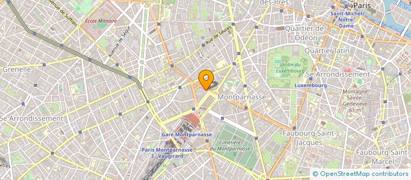 localisation de l'entreprise LA CAPRI MONTPARNASSE  PARIS