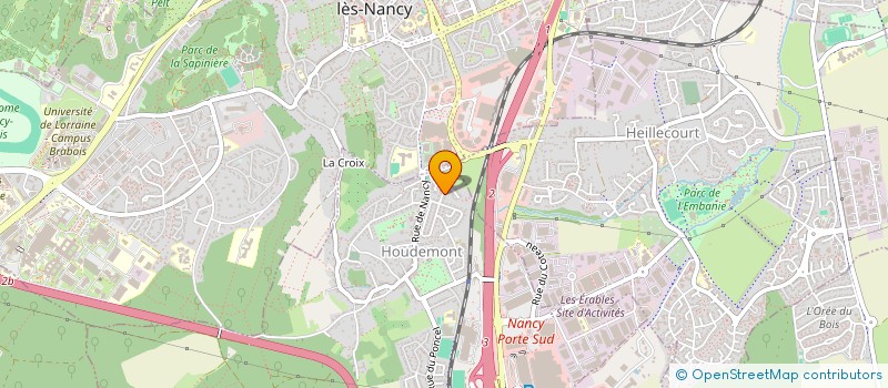 localisation de l'entreprise LA CAPSULE  HOUDEMONT