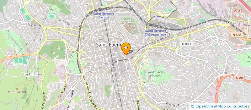 localisation de l'entreprise LA CAPSULE  SAINT-ETIENNE