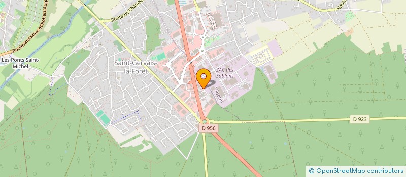 localisation de l'entreprise LA CAPSULE DE SAINT GERVAIS  SAINT-GERVAIS-LA-FORET