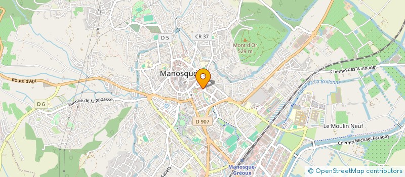 localisation de l'entreprise LA CAPSULE MJC  MANOSQUE