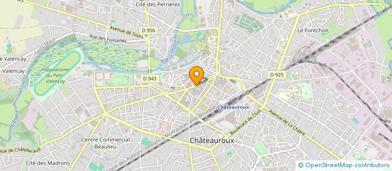 localisation de l'entreprise LA CAPUCINE à CHATEAUROUX