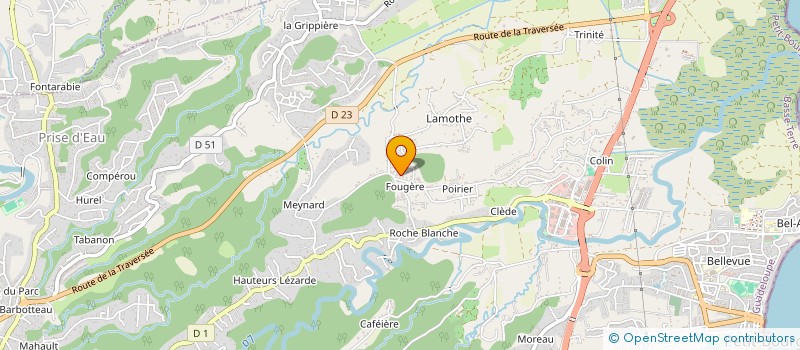 localisation de l'entreprise LA CAPUCINE SAS à PETIT-BOURG
