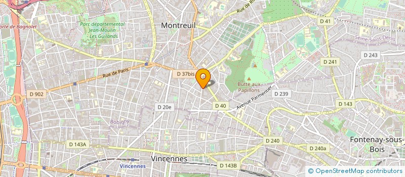 localisation de l'entreprise LA CARACOLE à MONTREUIL