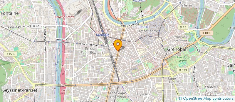 localisation de l'entreprise LA CARAQUE CONFISEUR CHOCOLATIER à GRENOBLE