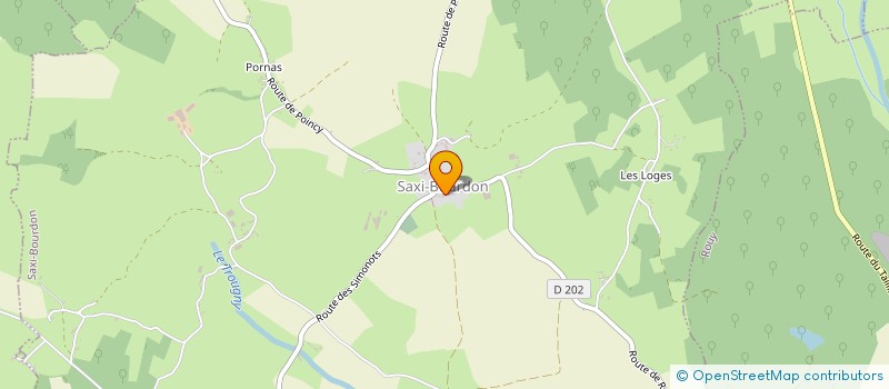 localisation de l'entreprise LA CARAVANE DELUREE  SAXI-BOURDON