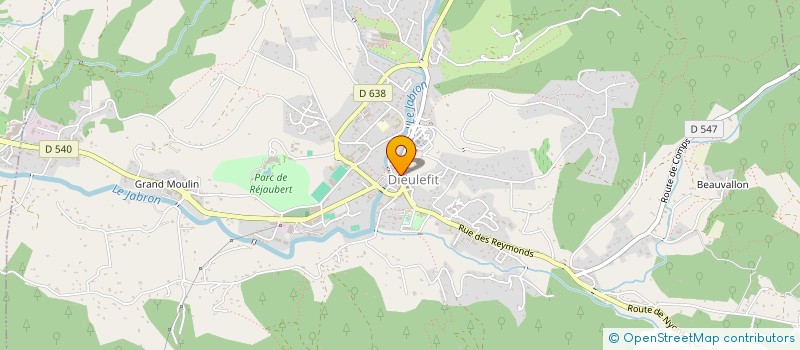 localisation de l'entreprise LA CARAVANE DES ARTISTES CORRESPONDANTS  DIEULEFIT