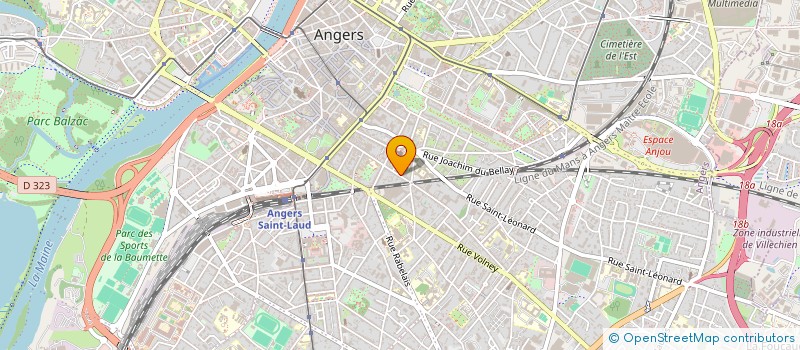 localisation de l'entreprise LA CARAVANE PASSE à ANGERS