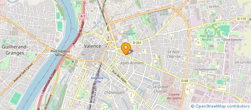 localisation de l'entreprise LA CARAVANE PHOSPHORESCENTE à VALENCE