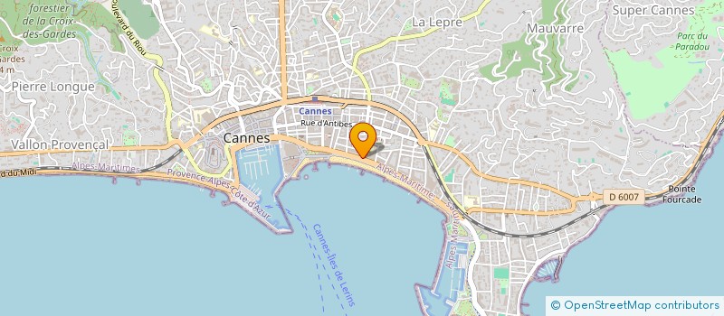 localisation de l'entreprise LA CARAVELLE à CANNES