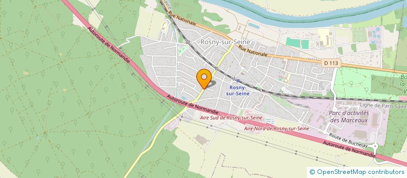 localisation de l'entreprise LA CARAVELLE  ROSNY-SUR-SEINE