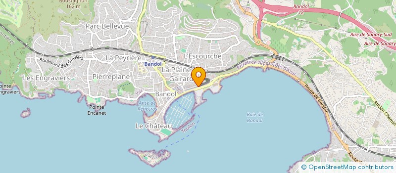 localisation de l'entreprise LA CARAVELLE à BANDOL