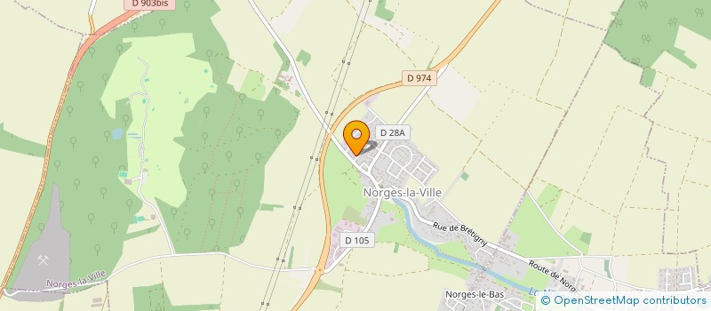 localisation de l'entreprise LA CARAVELLE  NORGES-LA-VILLE