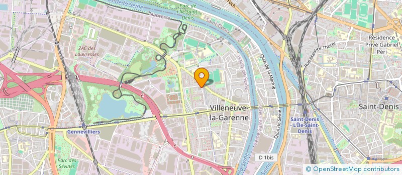 localisation de l'entreprise LA CARAVELLE à VILLENEUVE-LA-GARENNE