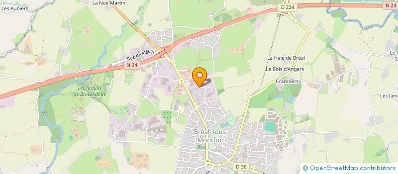 localisation de l'entreprise LA CARAVELLE  BREAL-SOUS-MONTFORT