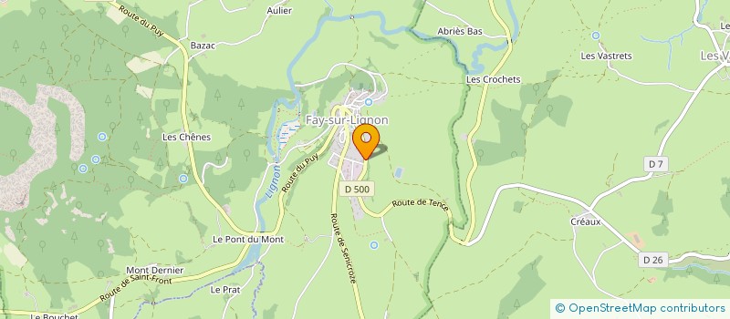 localisation de l'entreprise LA CARAVELLE à FAY-SUR-LIGNON