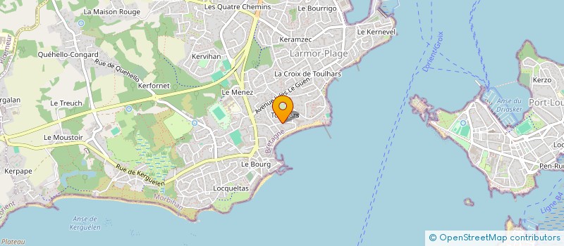 localisation de l'entreprise LA CARAVELLE  LARMOR-PLAGE