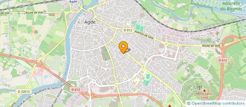 localisation de l'entreprise LA CARAVELLE  AGDE