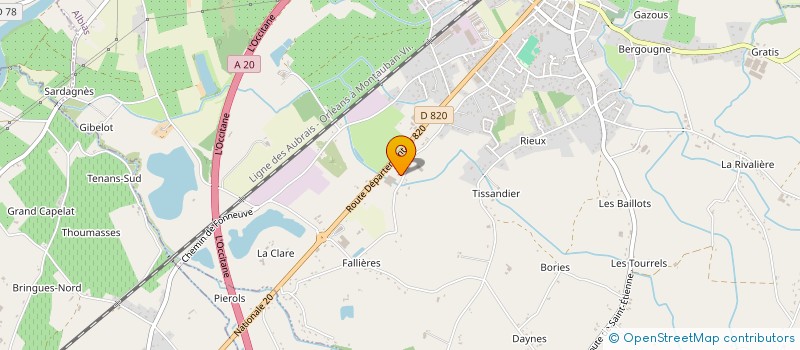 localisation de l'entreprise LA CARAVELLE  ALBIAS