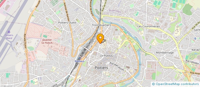 localisation de l'entreprise LA CARAVELLE JAUNE à POITIERS