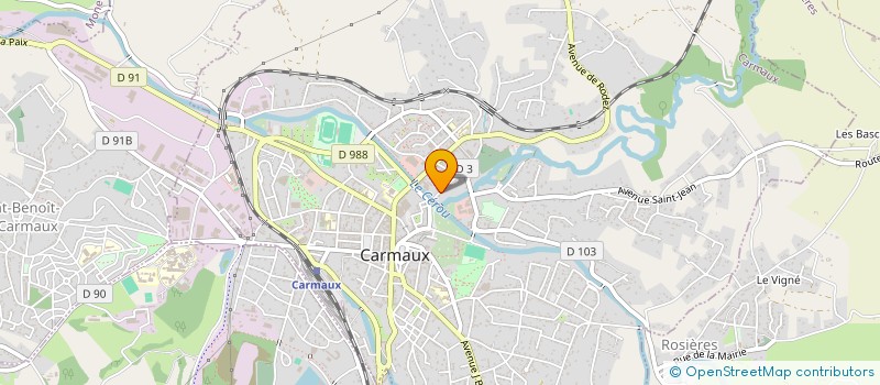 localisation de l'entreprise LA CARAYROLE à CARMAUX