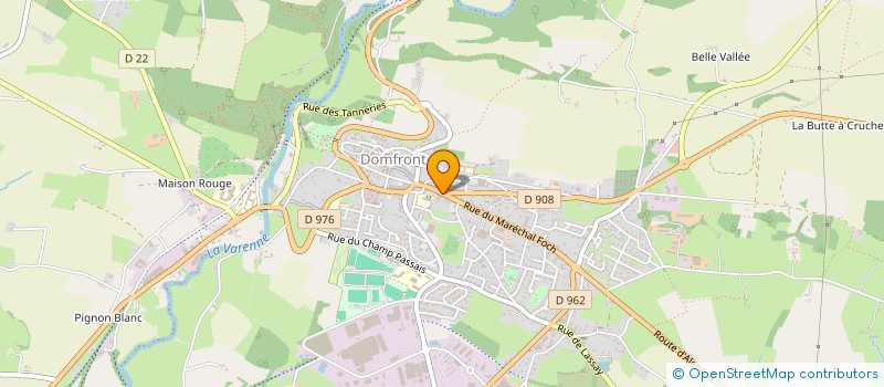 localisation de l'entreprise LA CARBETIENNE à DOMFRONT-EN-POIRAIE