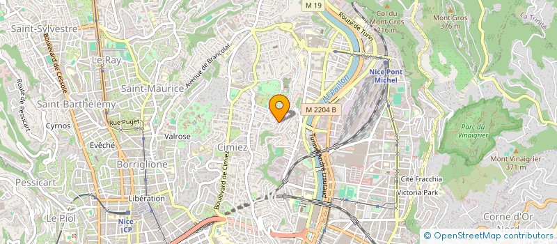 localisation de l'entreprise LA CARBONIERE  NICE