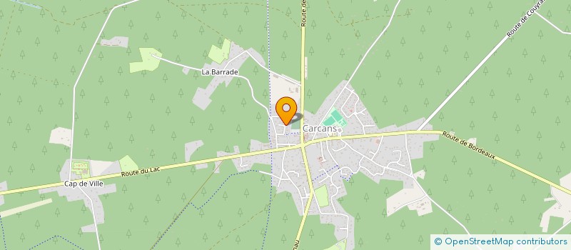 localisation de l'entreprise LA CARCANS DIRA-T-ON IMPRO  CARCANS