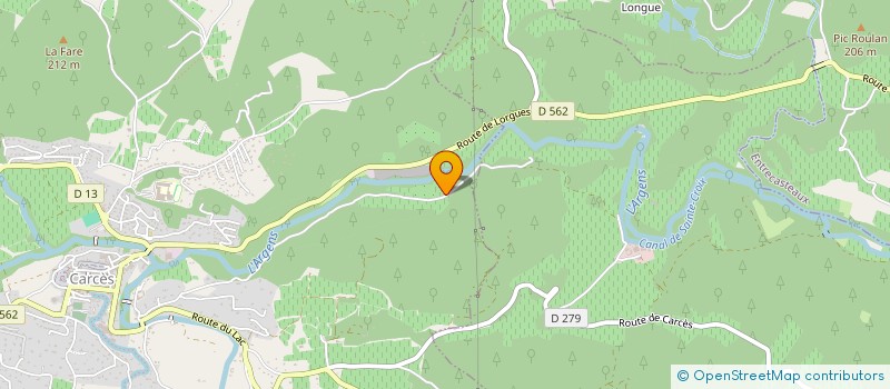 localisation de l'entreprise LA CARCOISE  CARCES