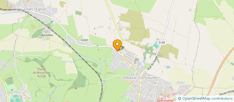 localisation de l'entreprise LA CARDABELLE DU CAUSSE  SEBAZAC-CONCOURES