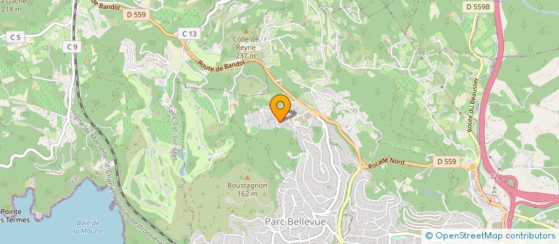 localisation de l'entreprise LA CARDINALE  BANDOL