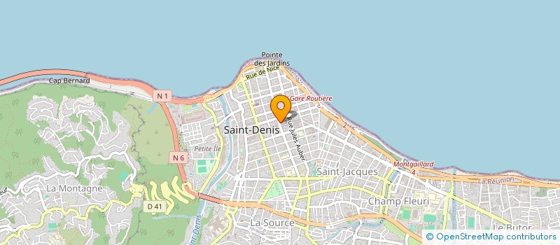 localisation de l'entreprise LA CARDINALE SARL à SAINT-DENIS