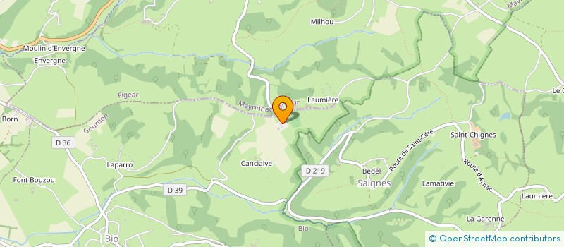 localisation de l'entreprise LA CARDONIE  BIO