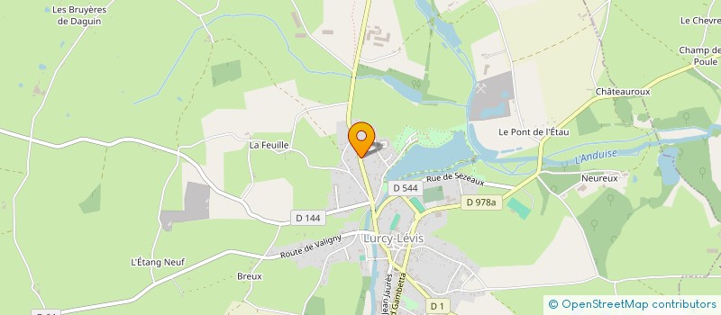 localisation de l'entreprise LA CARELLE  LURCY-LEVIS