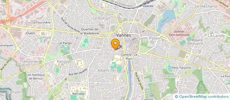 localisation de l'entreprise LA CARENE à VANNES