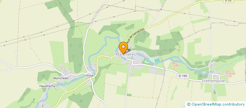 localisation de l'entreprise LA CARETT' A MUSIQUE  MAISNIERES