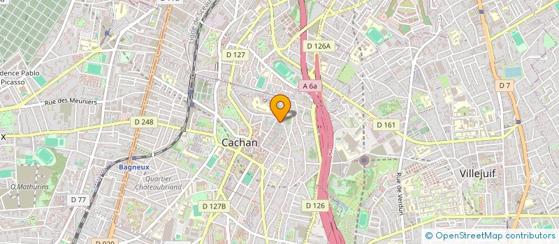 localisation de l'entreprise LA CARGO DE LA BIEVRE  CACHAN