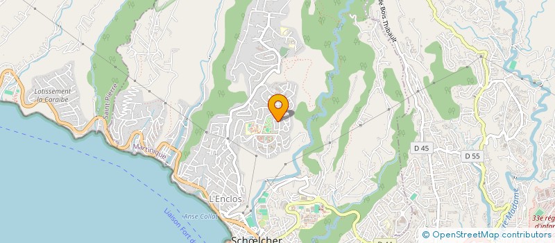 localisation de l'entreprise LA CARIBEENE DU BATIMENT  SCHOELCHER