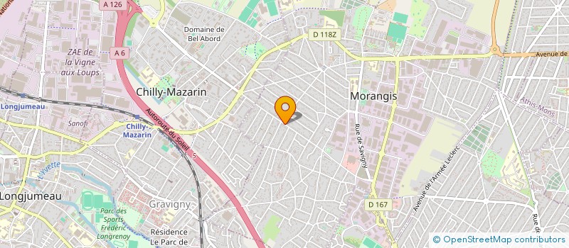 localisation de l'entreprise LA CARNELLA à MORANGIS