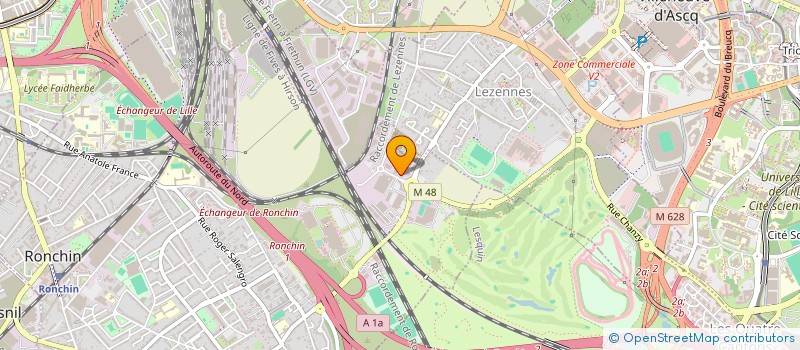 localisation de l'entreprise LA CAROTECH à RONCHIN