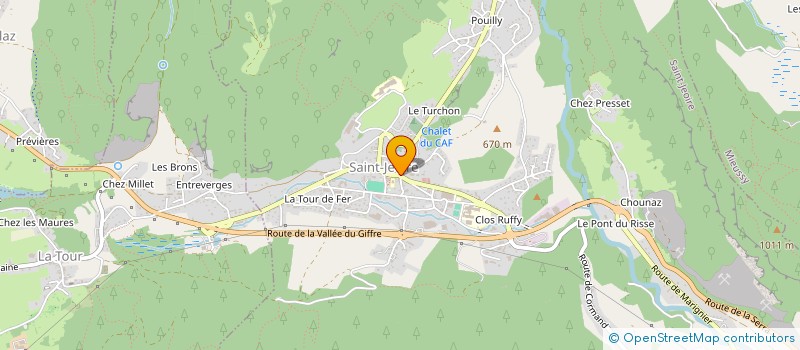 localisation de l'entreprise LA CAROUGEOISE  SAINT-JEOIRE