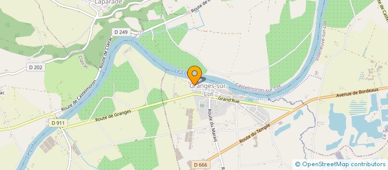 localisation de l'entreprise LA CARPE D'OLT  GRANGES-SUR-LOT