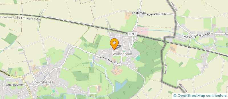 localisation de l'entreprise LA CARPE MARCHIENNOISE  WANNEHAIN