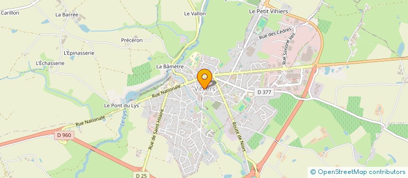 localisation de l'entreprise LA CARPE VIHIERSOISE à LYS-HAUT-LAYON