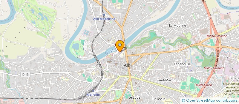 localisation de l'entreprise LA CARPENTERIA à ALBI